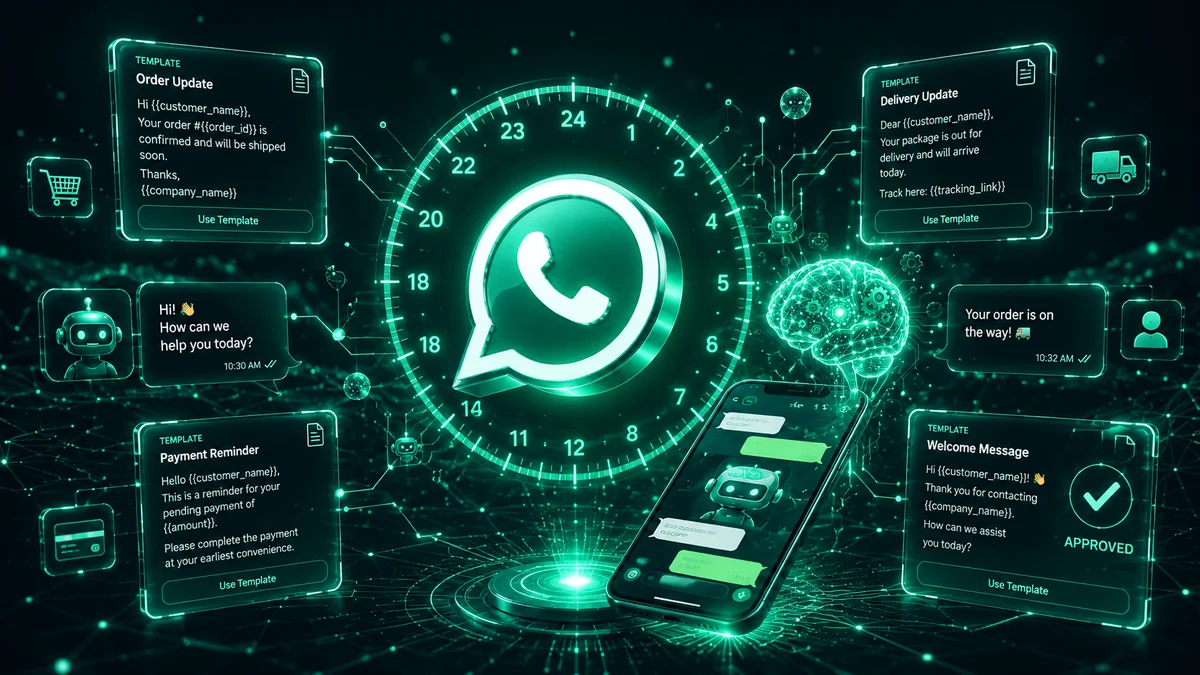 Ventana de 24 horas y plantillas de WhatsApp